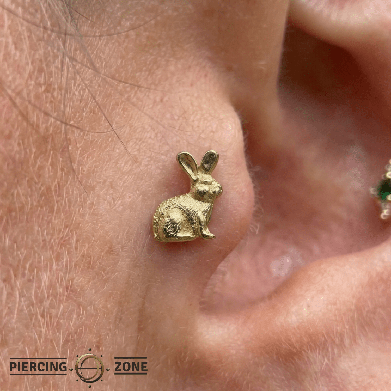 Bunny – 14K Gold Threadless/Threaded End - piercing - zone.com