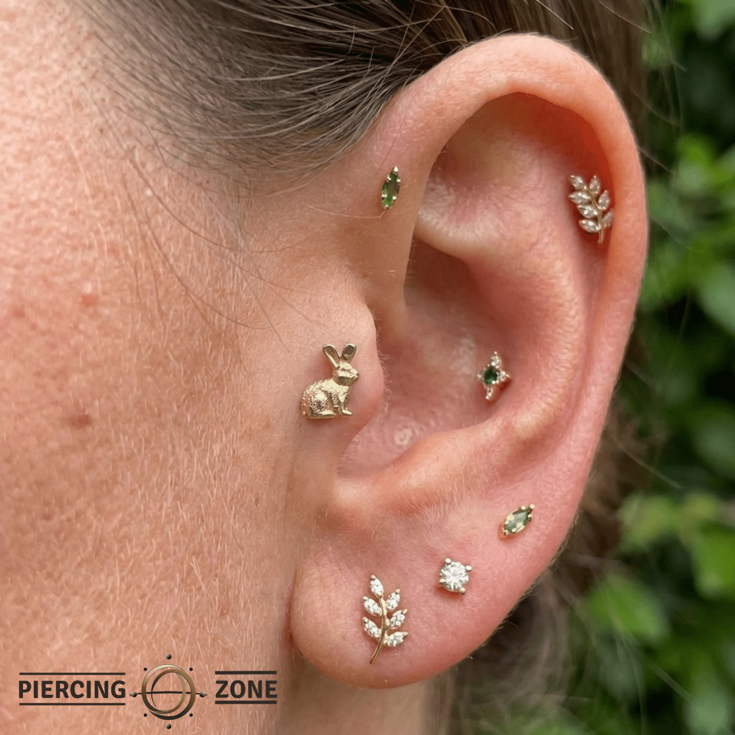 Bunny – 14K Gold Threadless/Threaded End - piercing - zone.com