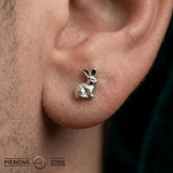 Bunny – 14K Gold Threadless/Threaded End - piercing - zone.com