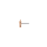 Burning Candle - 18K Gold Threadless/Threaded End - piercing-zone.com