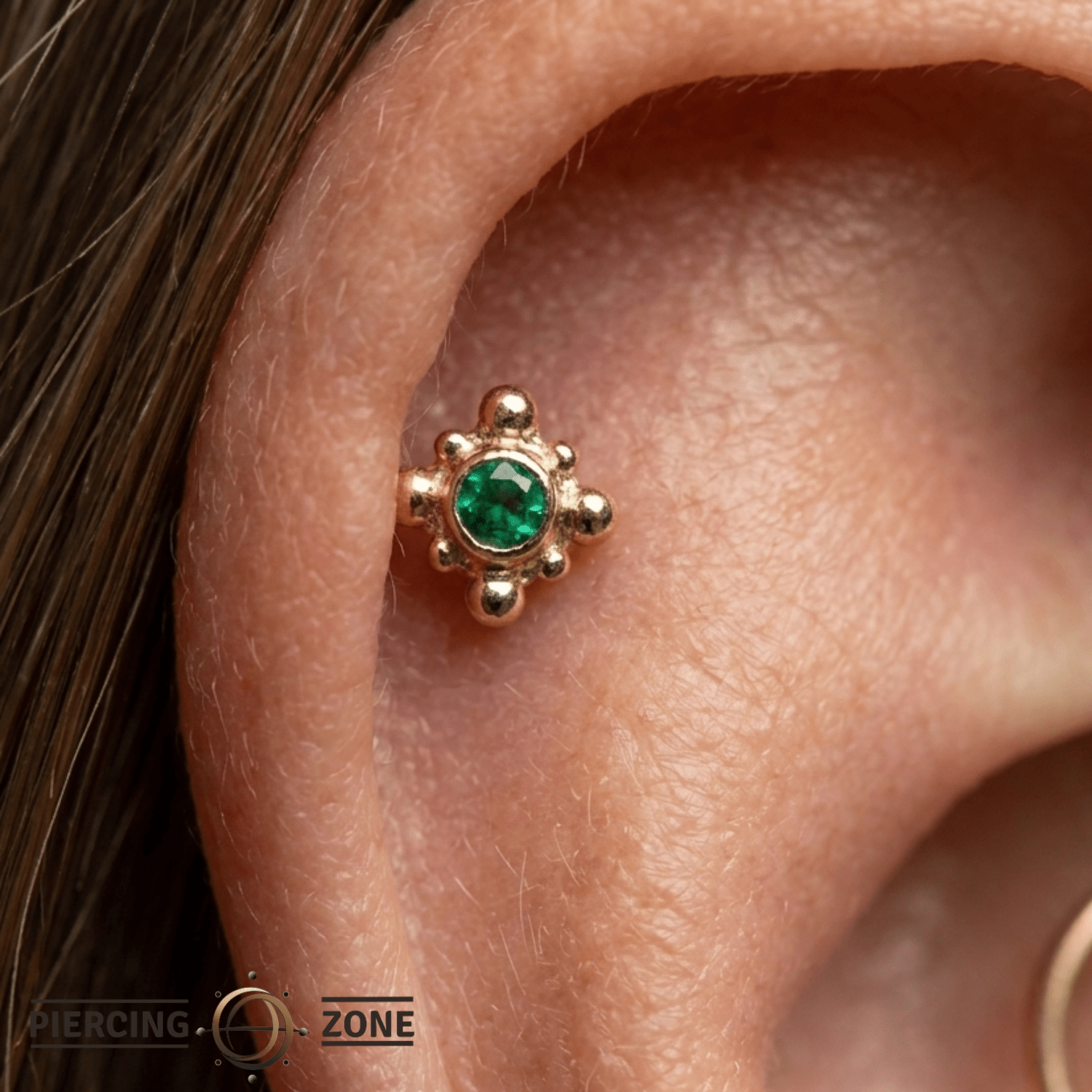 Burst - 14K Gold Threadless/Threaded - piercing - zone.com