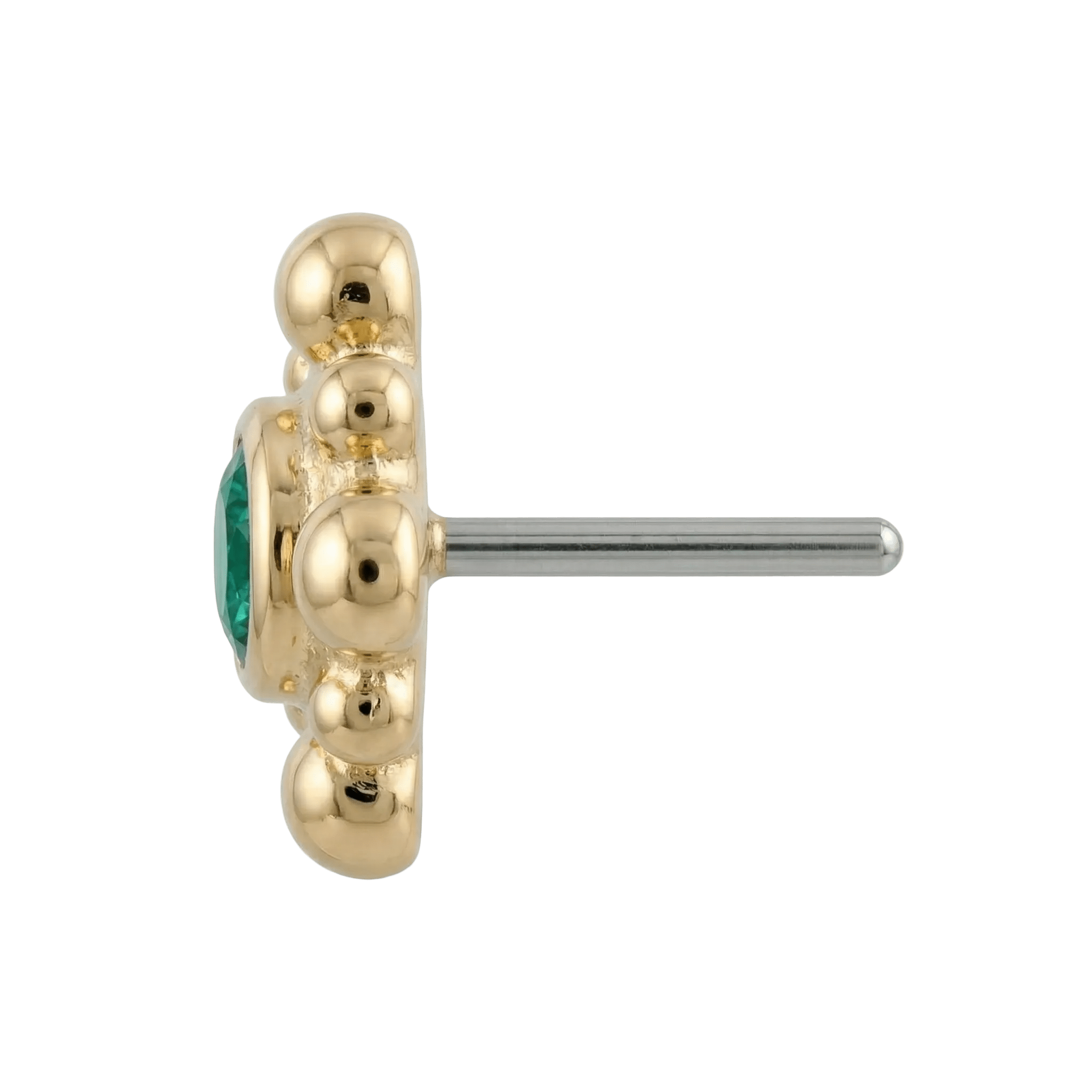Burst - 14K Gold Threadless/Threaded - piercing - zone.com