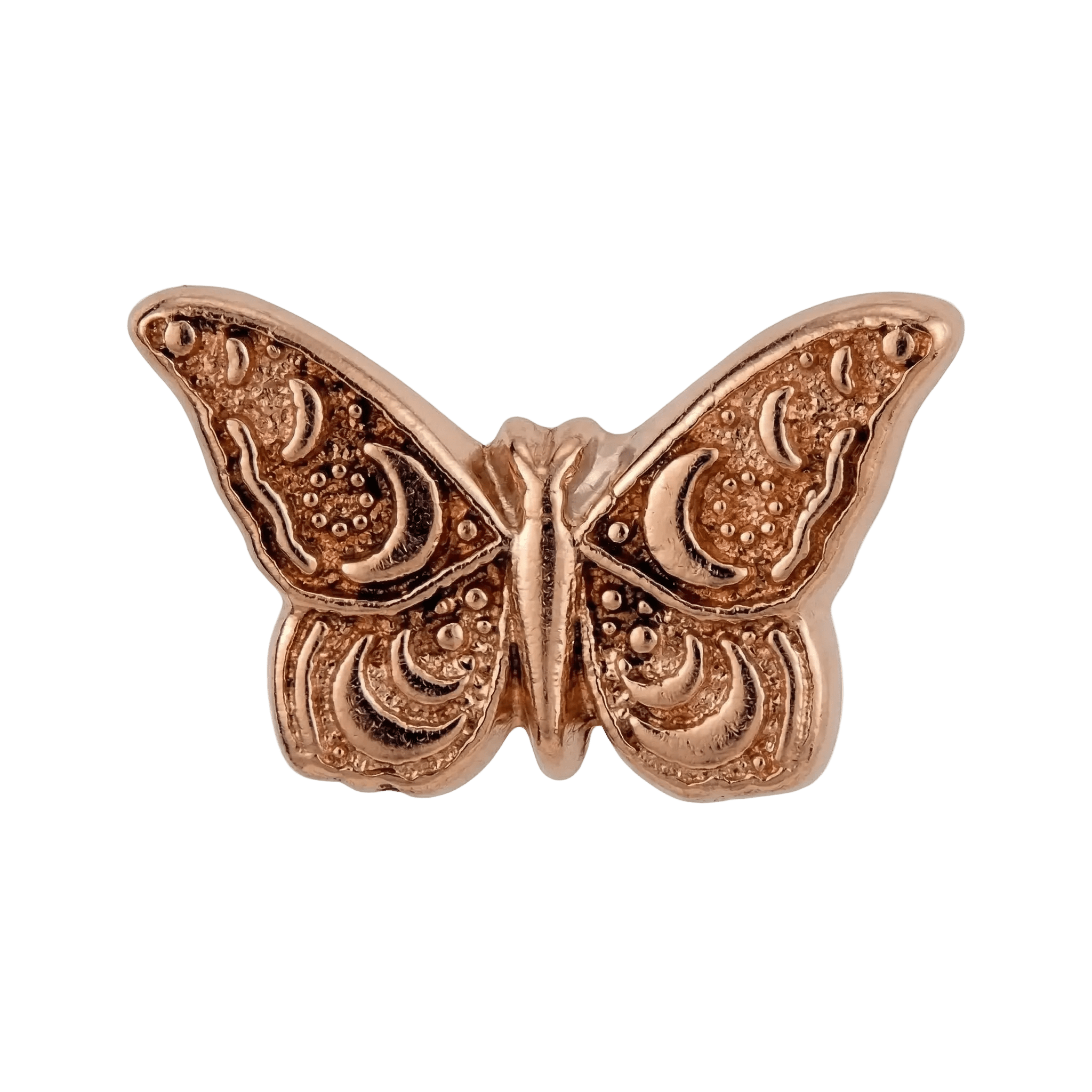 Butterfly – 14K Gold Threadless/Threaded End - piercing - zone.com