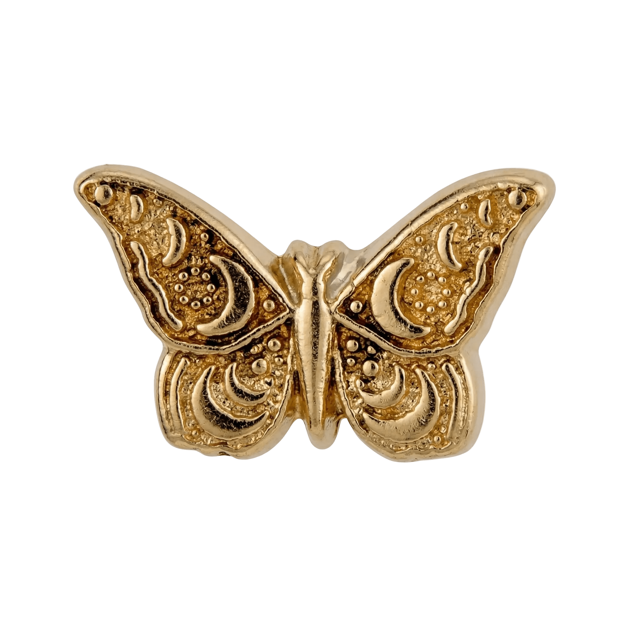Butterfly – 14K Gold Threadless/Threaded End - piercing - zone.com