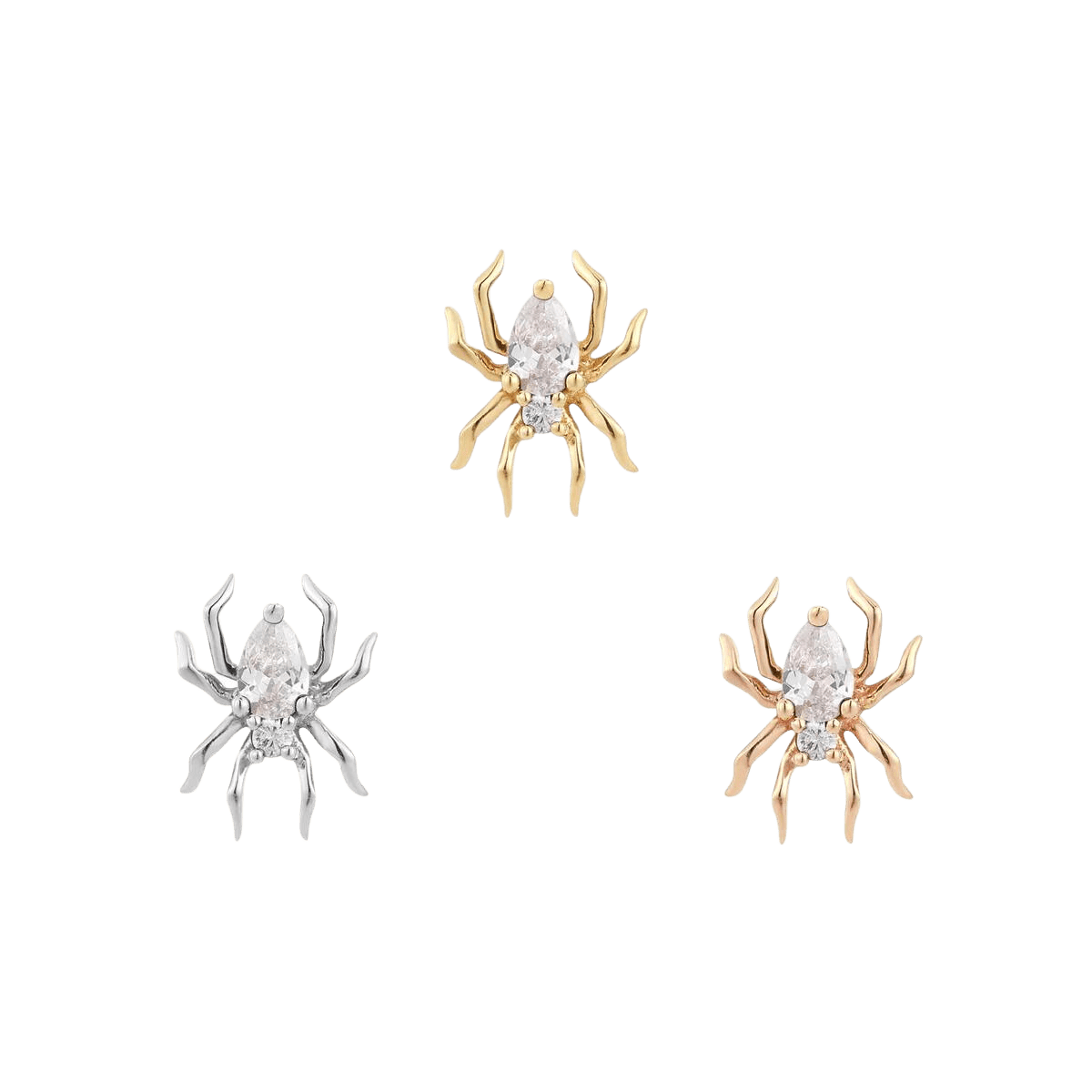 ARACHNE - CZ - THREADLESS END piercing-zone.com