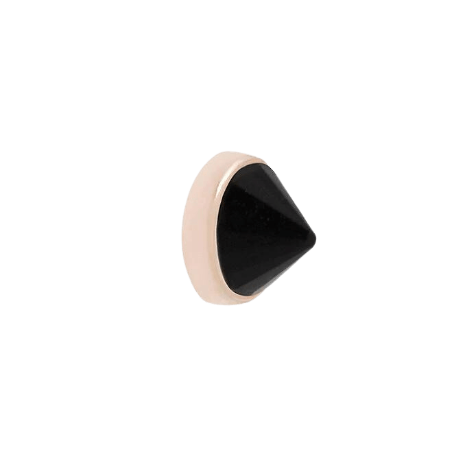 ROUND BEZEL REVERSE SET - AGATE - THREADLESS END piercing-zone.com