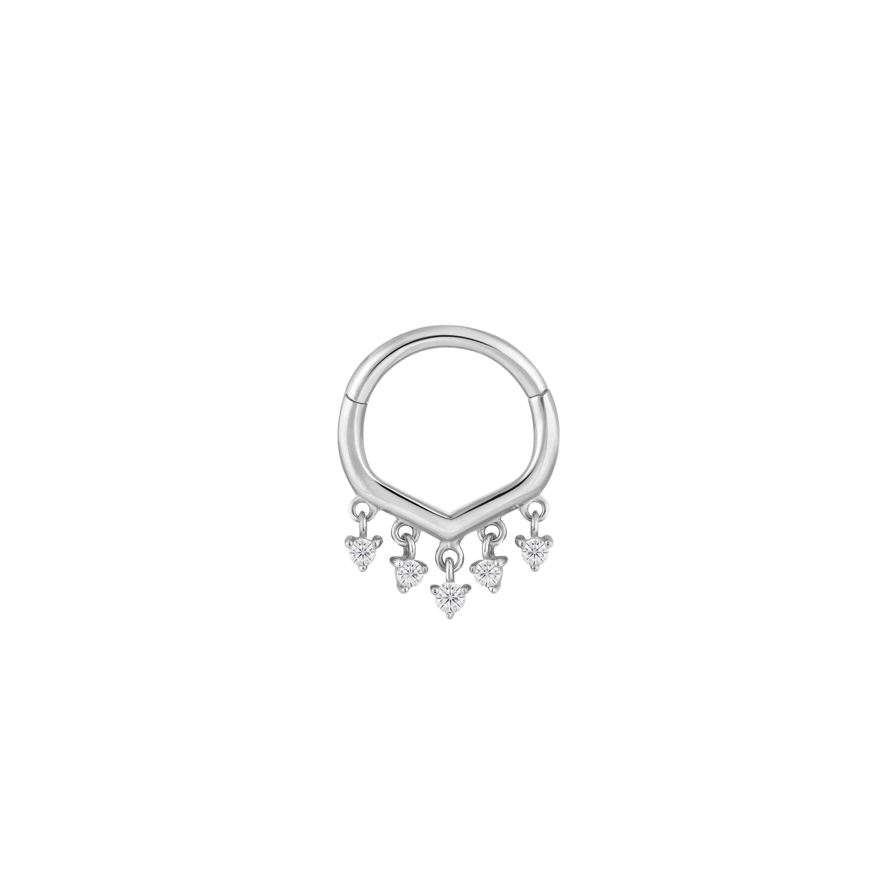 GUESTLIST - CZ - SOLID 14KT GOLD CLICKER piercing-zone.com