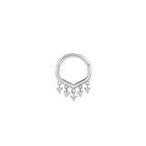 GUESTLIST - CZ - SOLID 14KT GOLD CLICKER piercing-zone.com