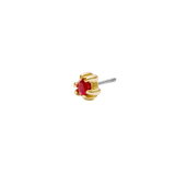 Iris – 14K Gold Birthstone Triangle Threadless End