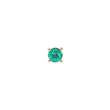 Emerald Prong – 14K Gold Lab-Grown Threadless End
