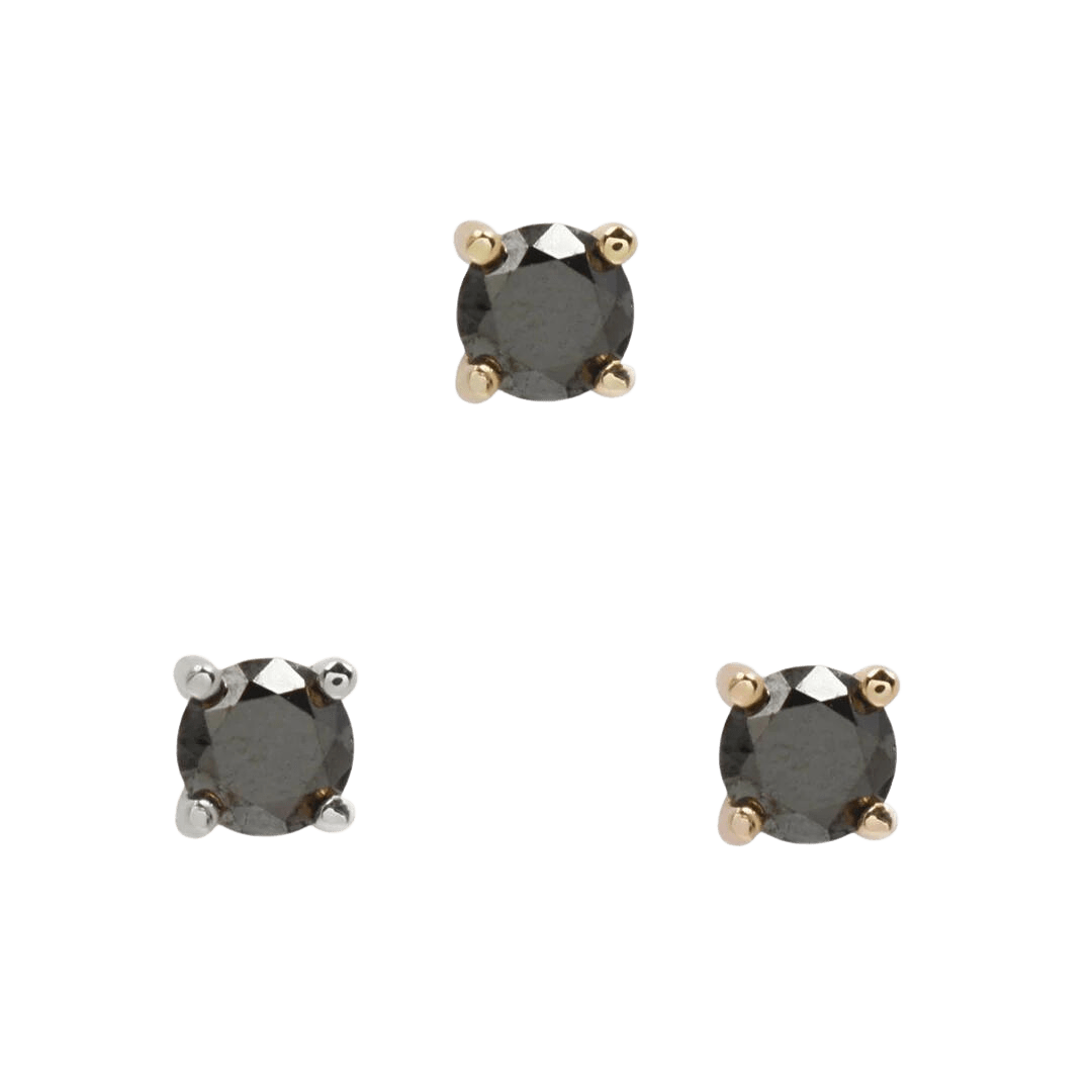 BLACK DIAMOND PRONG - THREADLESS END piercing-zone.com
