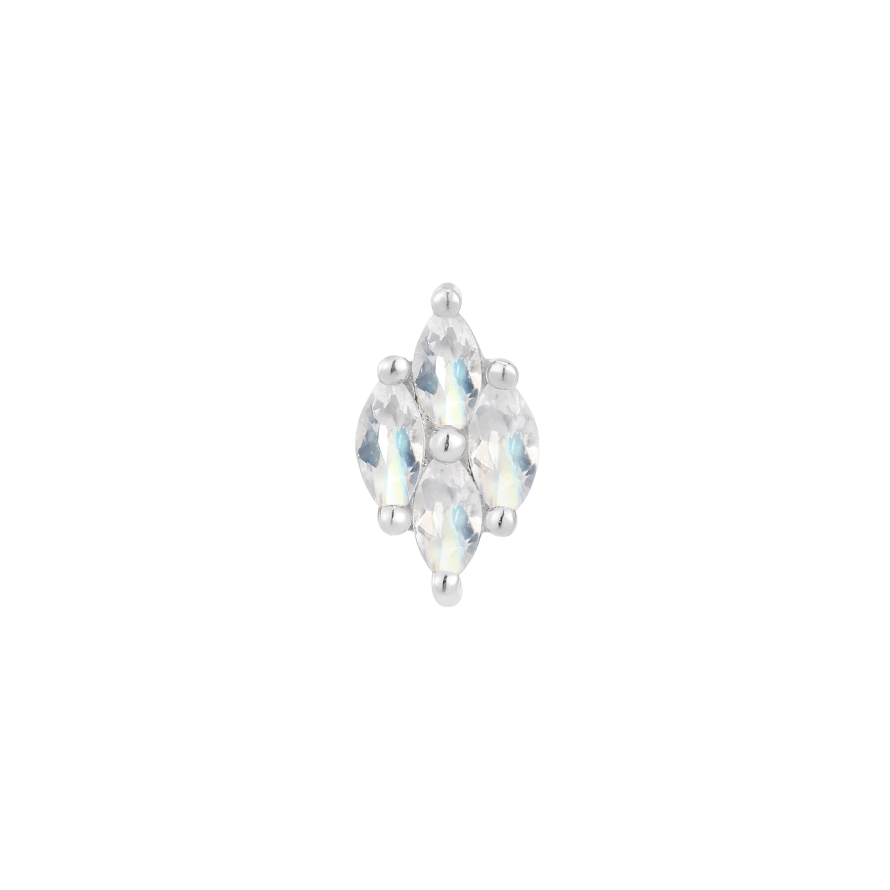 Dream On – 14K Gold Moonstone Threadless End