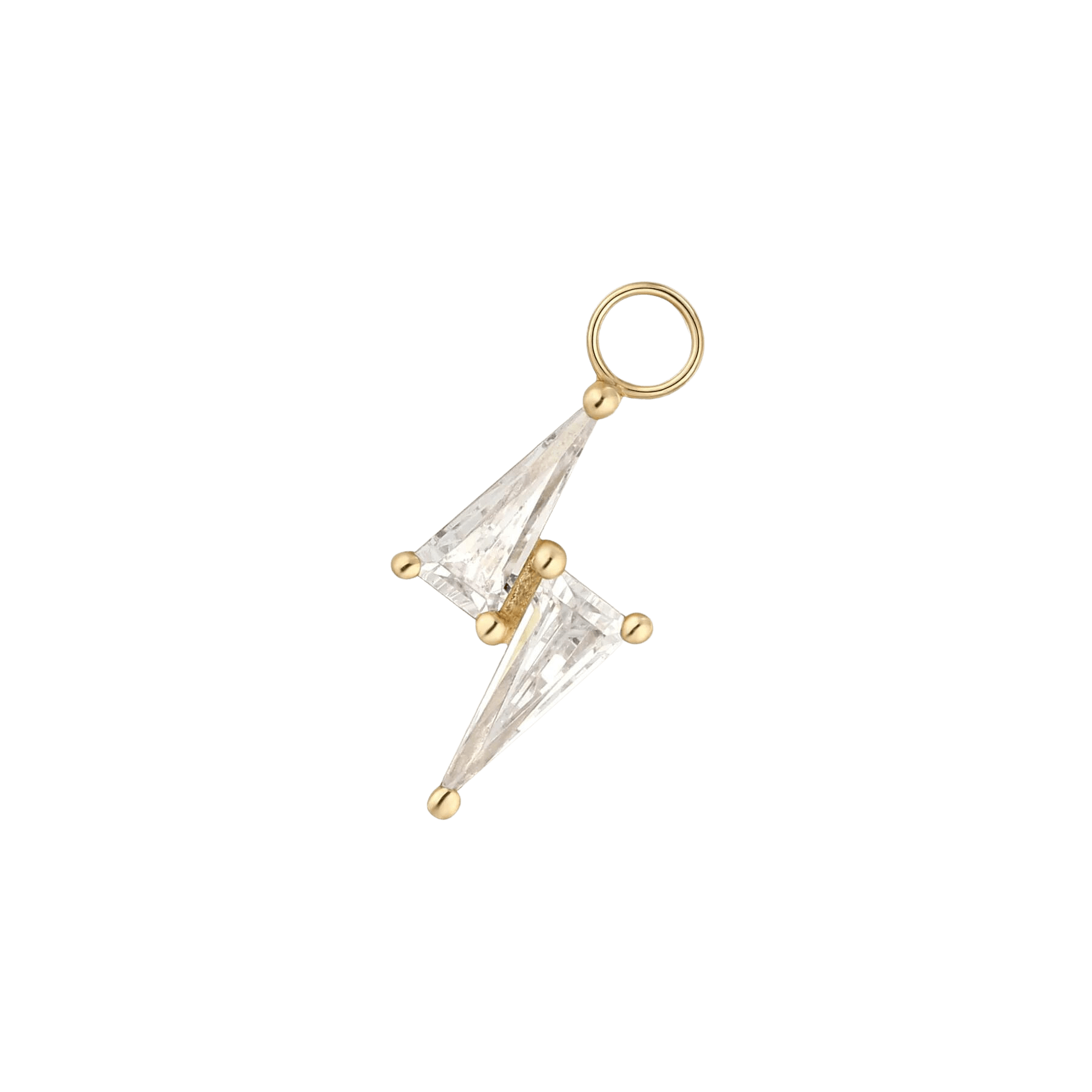 ELECTRIFY - CZ - GOLD CHARM piercing-zone.com