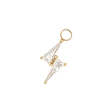 ELECTRIFY - CZ - GOLD CHARM piercing-zone.com