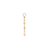 ISCHIA - CZ - GOLD CHARM piercing-zone.com