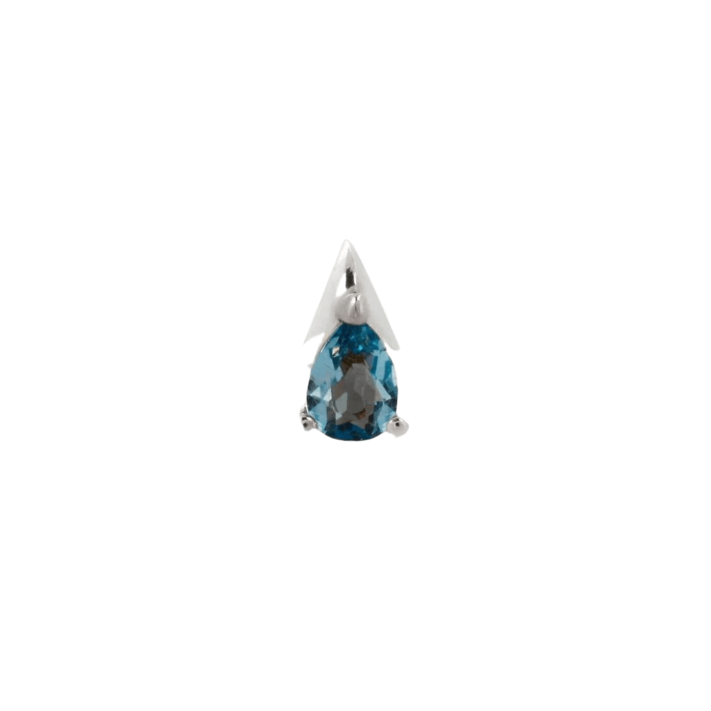 ALAIA - LONDON BLUE TOPAZ THREADLESS END piercing-zone.com