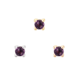 AMETHYST PRONG - THREADLESS END piercing-zone.com