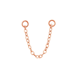 Cable Chain – 14K Gold Piercing Chain - piercing - zone.com