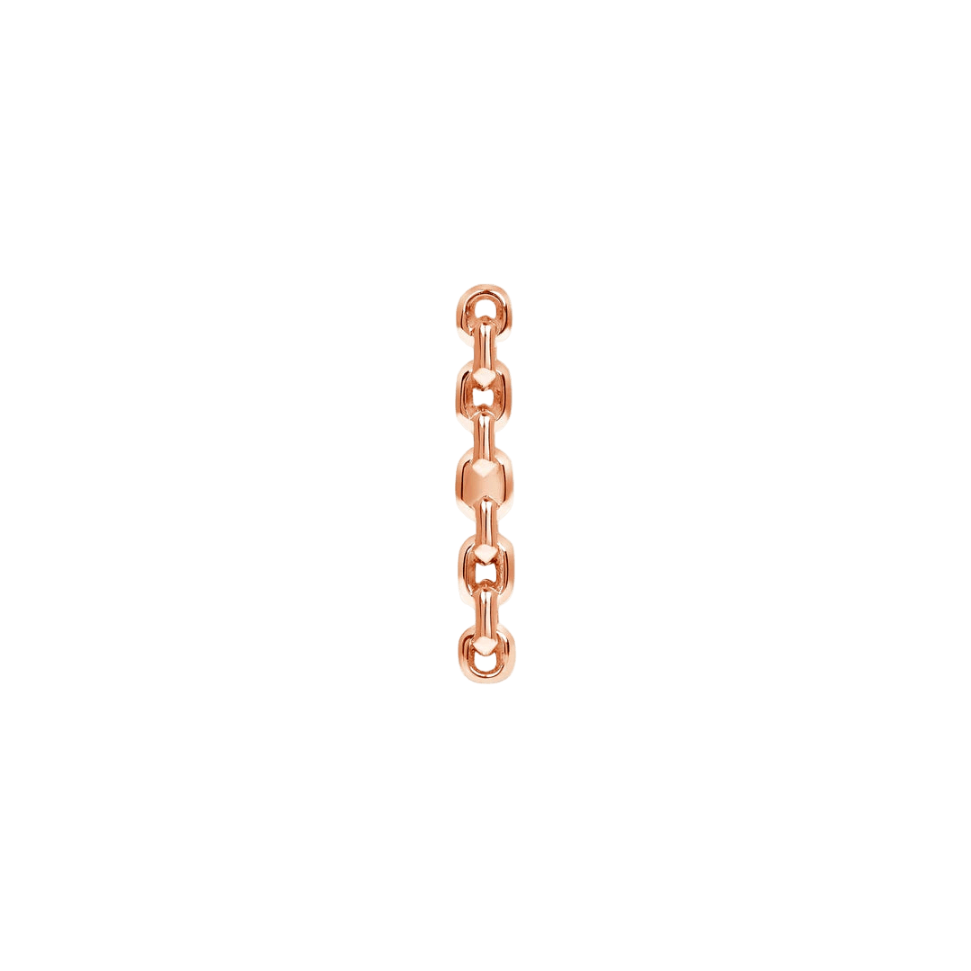 Cable Straight Chain Stud – 14K/18K Gold Threadless End - piercing - zone.com
