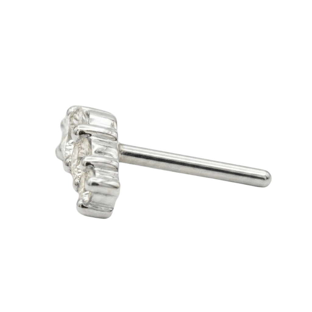 Cabo - 14K Gold Graduating Arc Threadless/Threaded End - piercing - zone.com
