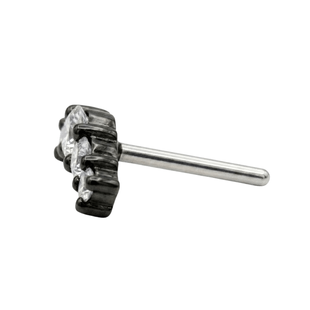 Cabo - 14K Gold Graduating Arc Threadless/Threaded End - piercing - zone.com