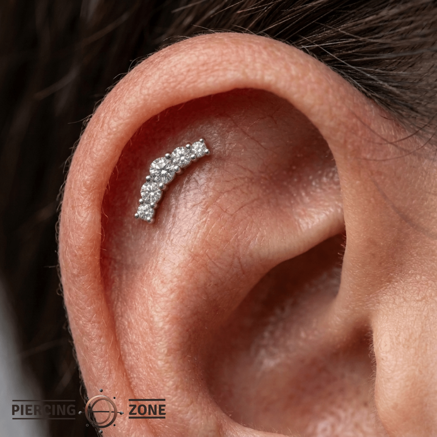 Cabo - 14K Gold Graduating Arc Threadless/Threaded End - piercing - zone.com