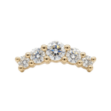Cabo - 14K Gold Graduating Arc Threadless/Threaded End
