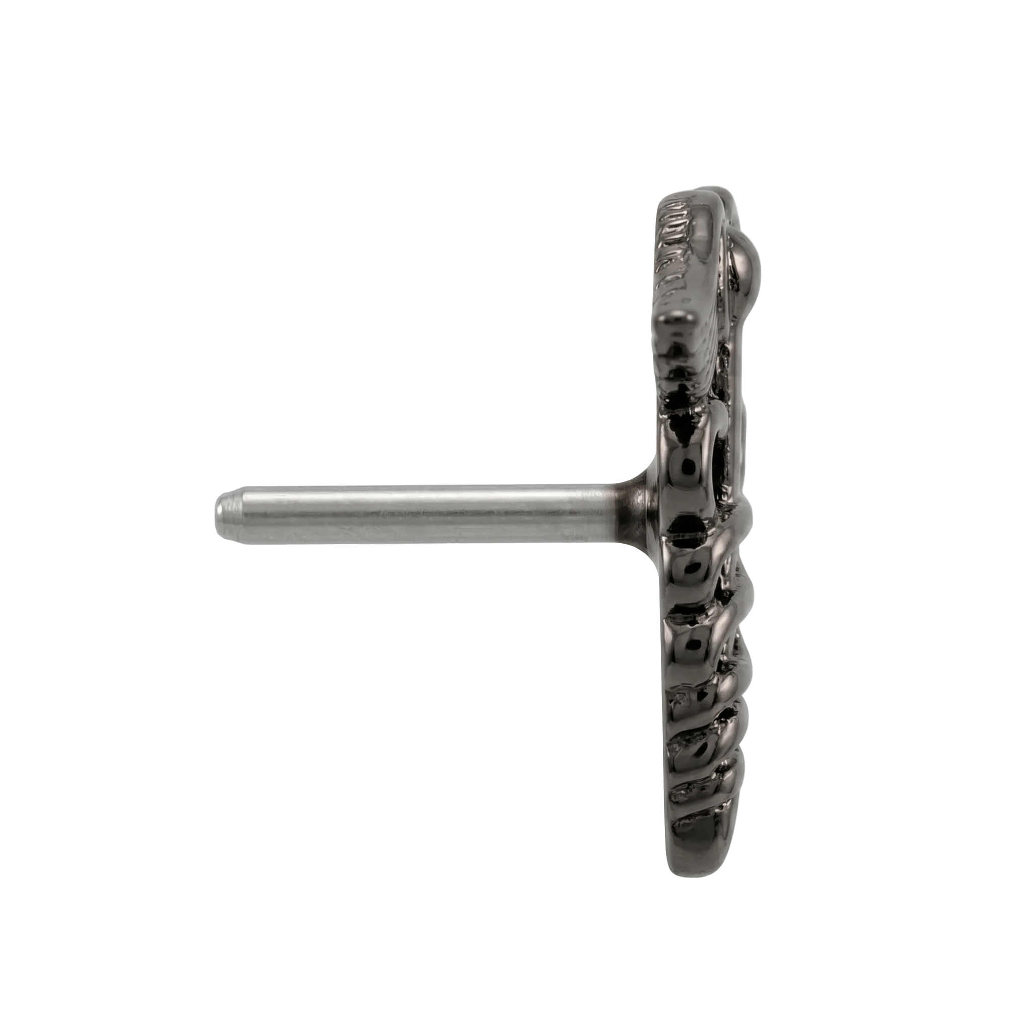 Caduceus - 14K Gold Threadless/Threaded End - piercing - zone.com