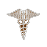 Caduceus - 14K Gold Threadless/Threaded End - piercing - zone.com