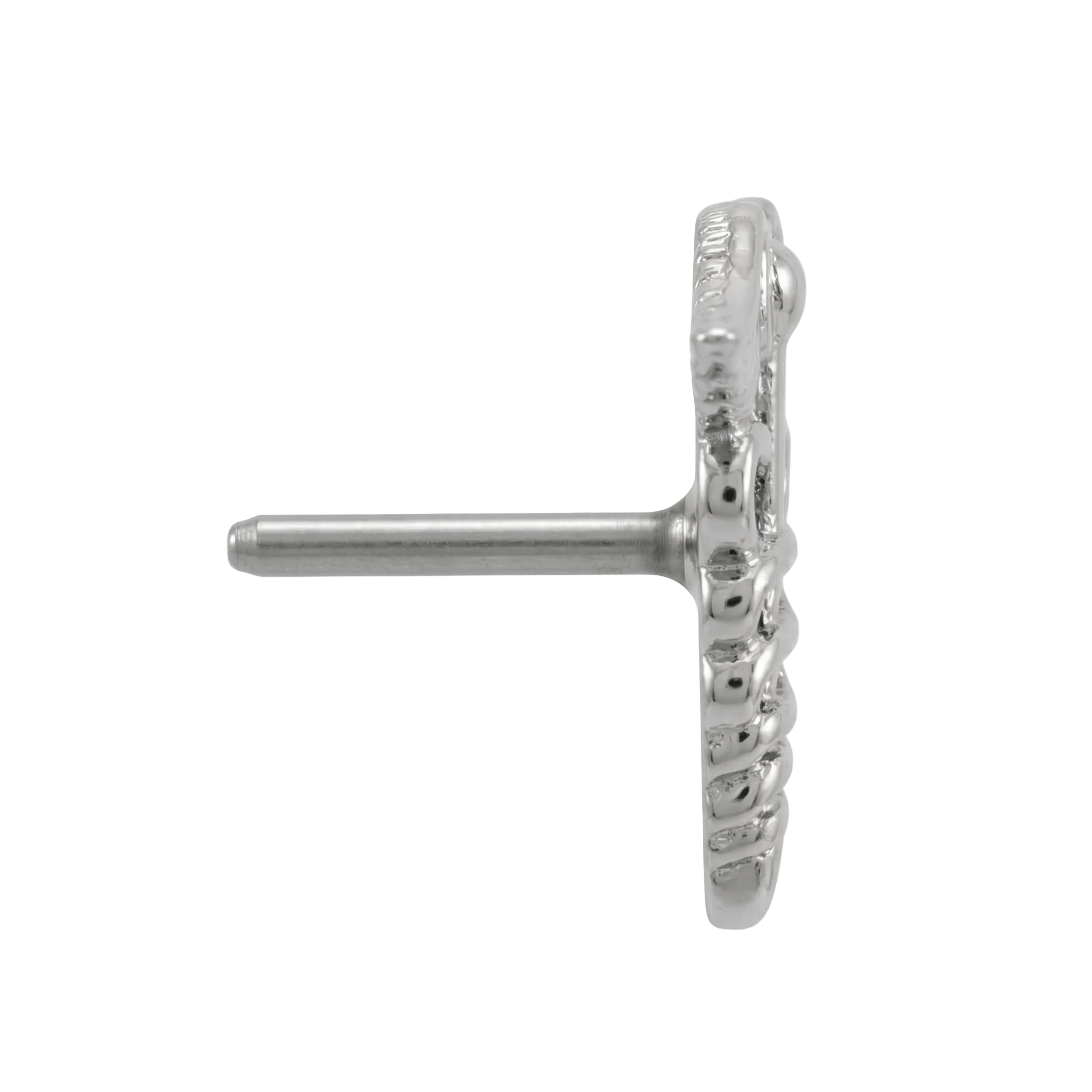 Caduceus - 14K Gold Threadless/Threaded End - piercing - zone.com