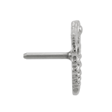 Caduceus - 14K Gold Threadless/Threaded End - piercing - zone.com