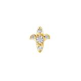 Calla – 14K Gold Threadless/Threaded End - piercing - zone.com