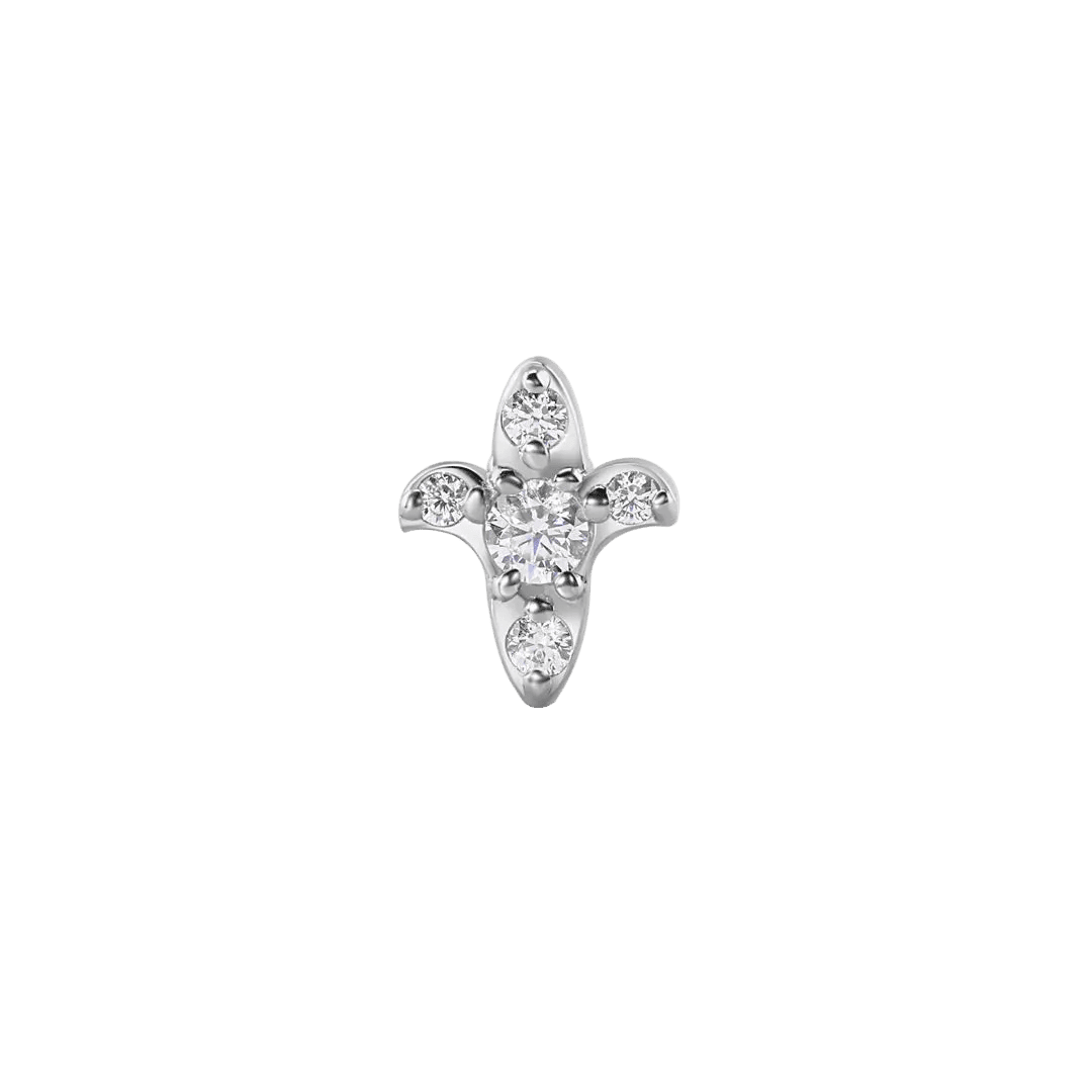 Calla – 14K Gold Threadless/Threaded End - piercing - zone.com