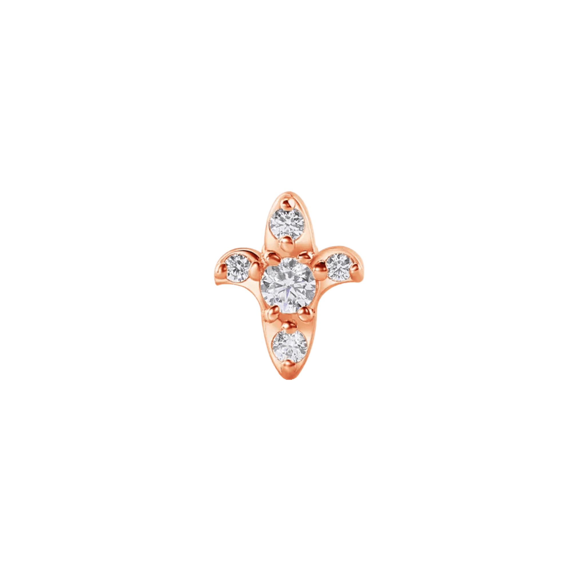 Calla – 14K Gold Threadless/Threaded End - piercing-zone.com