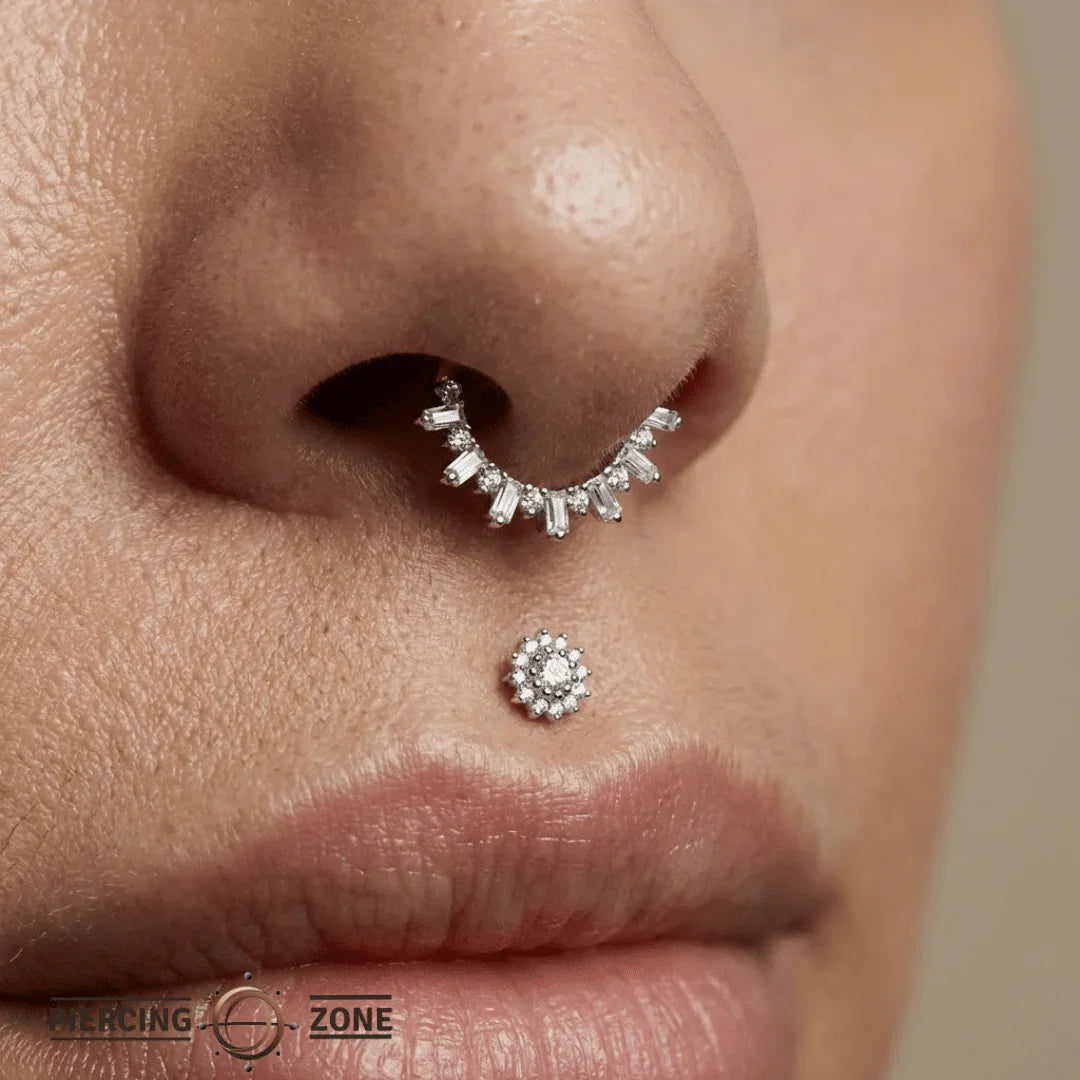 Camellia – 14K Gold Threadless/Threaded End - piercing - zone.com