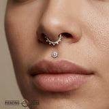Camellia – 14K Gold Threadless/Threaded End - piercing - zone.com