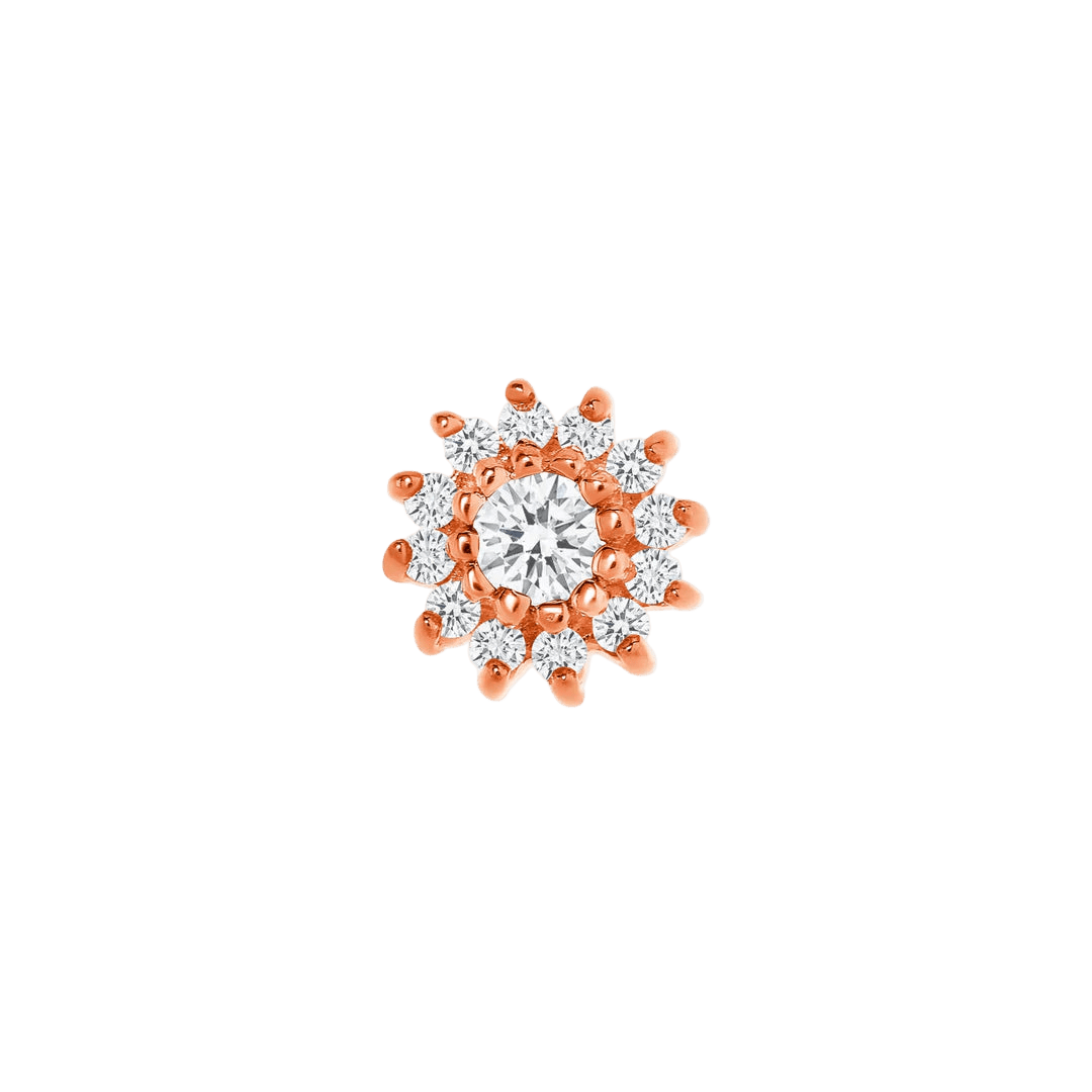 Camellia – 14K/18K Gold Threadless End - piercing - zone.com