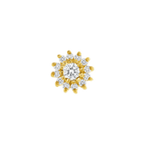 Camellia – 14K/18K Gold Threadless End - piercing - zone.com