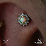 Camellia – 14K/18K Gold Threadless End - piercing - zone.com