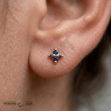 Canopus - 18K Gold Genuine Gem Threadless/Threaded End - piercing-zone.com