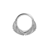 Castiel Seamless Ring – 14K Gold Cup & Divot Design - piercing - zone.com