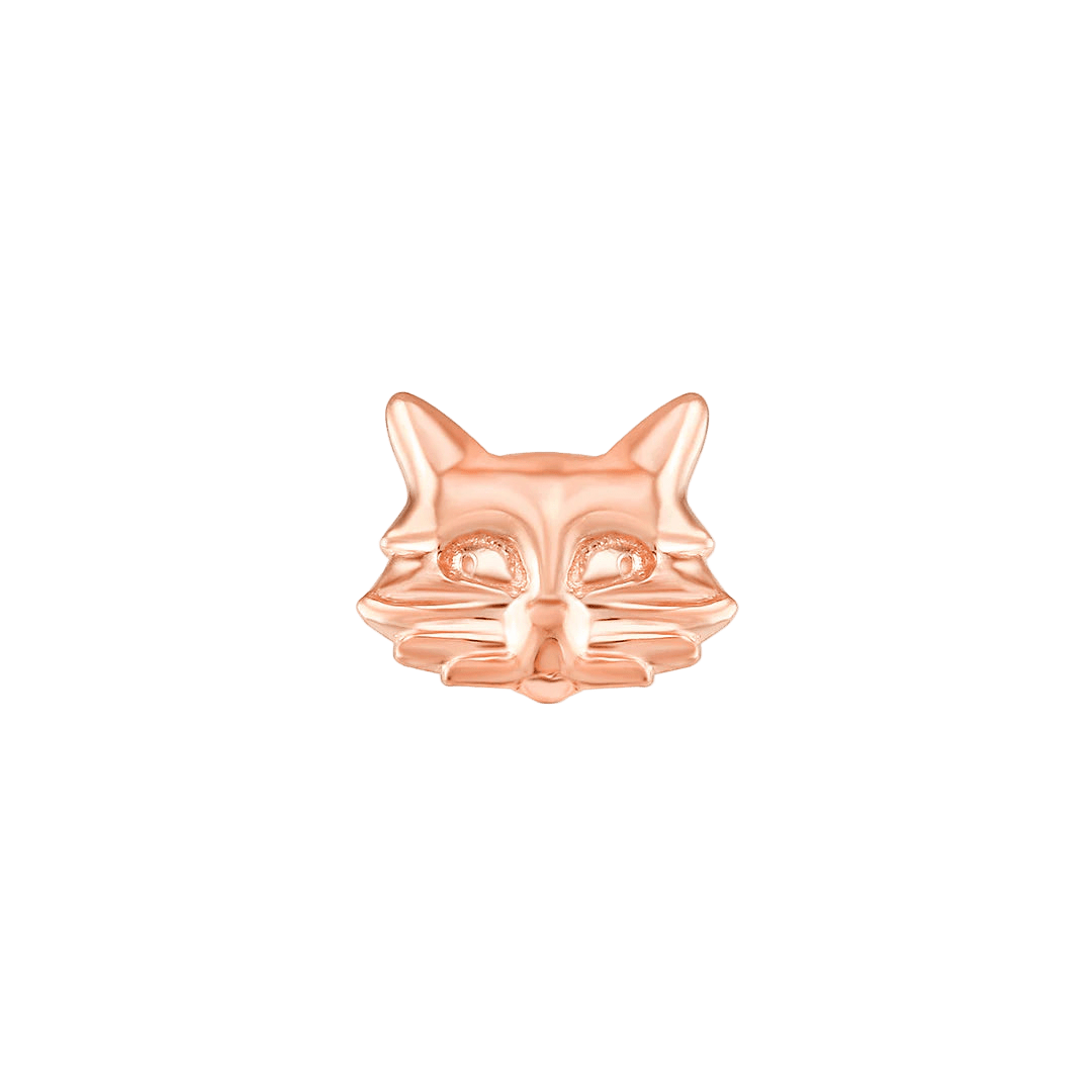 Cat – 14K Gold Threadless End - piercing - zone.com