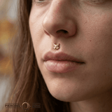Cat – 14K Gold Threadless/Threaded End - piercing - zone.com
