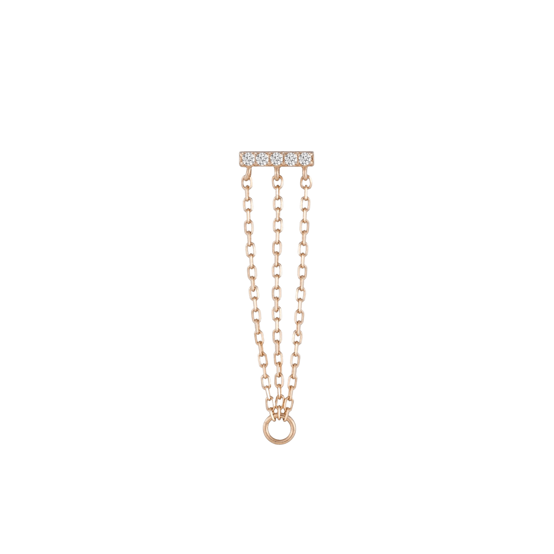 AURALIE - CZ - GOLD THREADLESS END piercing-zone.com