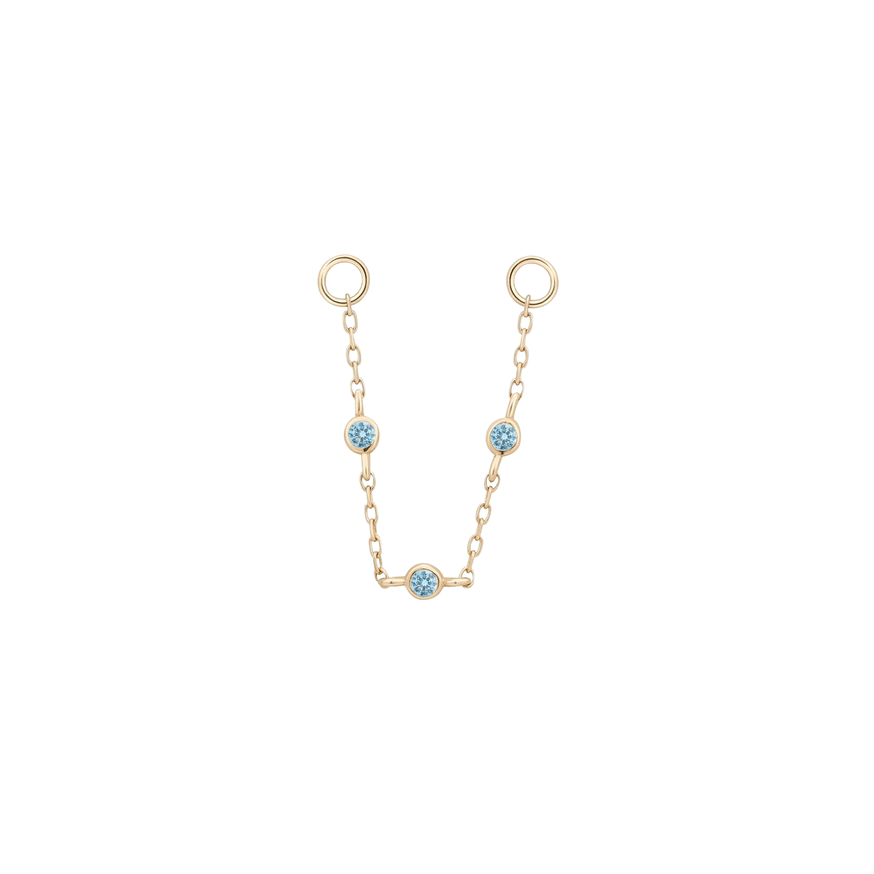 3 BEZEL LONDON BLUE TOPAZ CHAIN piercing-zone.com