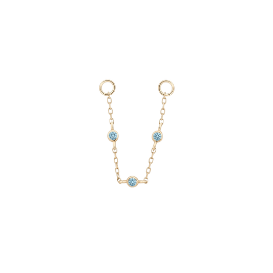 3 BEZEL LONDON BLUE TOPAZ CHAIN piercing-zone.com
