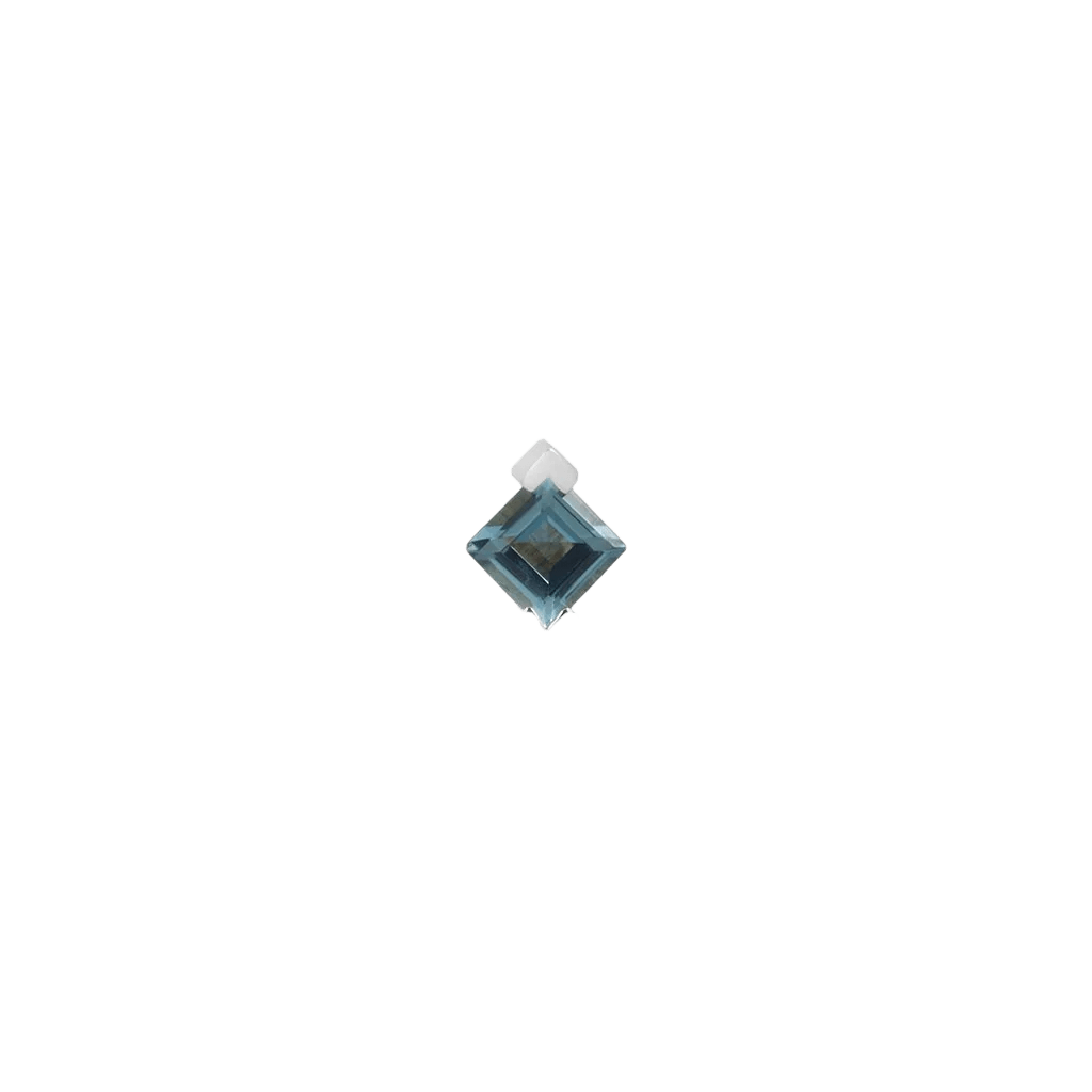 Celestial – 14K Gold London Blue Topaz Threadless End - piercing - zone.com