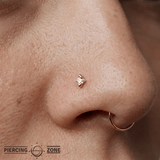 Celestial CZ Star – 14K Gold Threadless End - piercing - zone.com