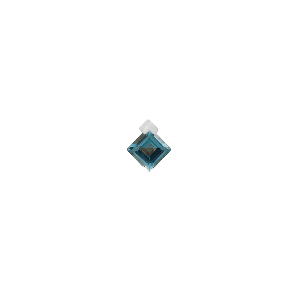 Celestial – London Blue Topaz – 14K Gold Threadless End - piercing - zone.com