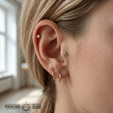 Celtic Trinity – 14K Gold Threadless & Threaded End - piercing - zone.com